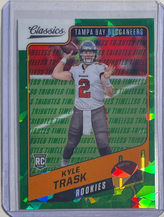 KYLE TRASK 2021 CLASSICS TIMELESS TRIBUTES GREEN CRACKED ICE PRIZM RC #D 16/25