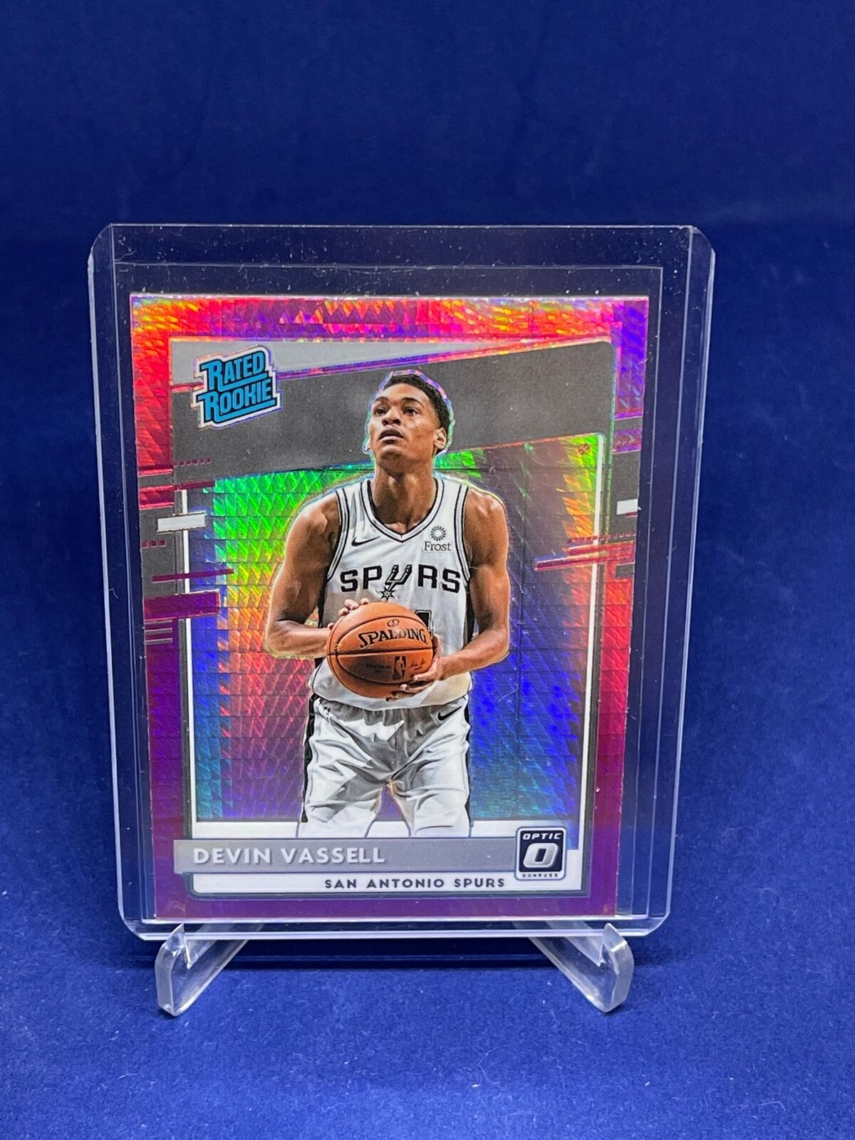 DEVIN VASSELL 2019-20 PANINI DONRUSS OPTIC RATED ROOKIE PINK HYPER HOLO RC #161