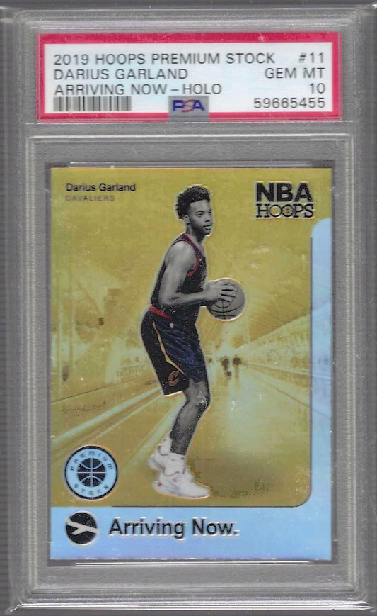 DARIUS GARLAND 2019 PANINI HOOPS PREMIUM STOCK ARRIVING NOW HOLO RC PSA 10 GEM