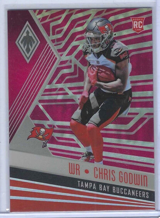 CHRIS GODWIN 2017 PANINI PHOENIX PINK PRIZM ROOKIE RC #D 075/199