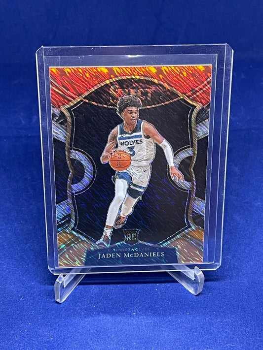 JADEN MCDANIELS 2020-21 PANINI SELECT CONCOURSE SHIMMER PRIZM ROOKIE RC #88