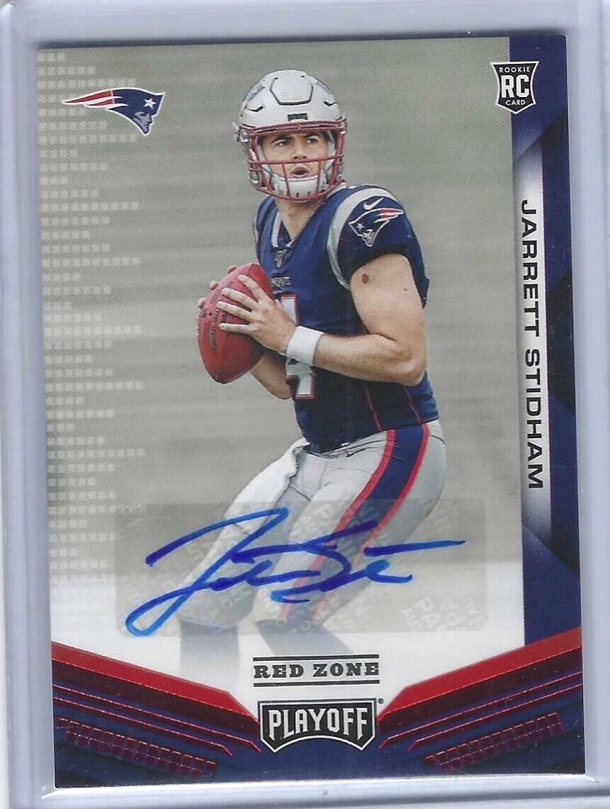 JARRETT STIDHAM 2019 PANINI PLAYOFF RED ZONE ROOKIE AUTO RC #224