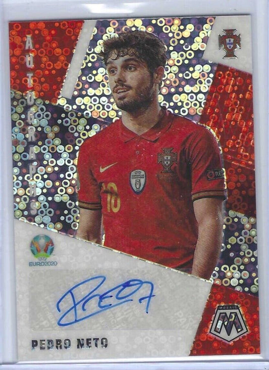 PEDRO NETO 2020-21 PANINI MOSAIC UEFA SILVER CIRCLES AUTO #AM-PN