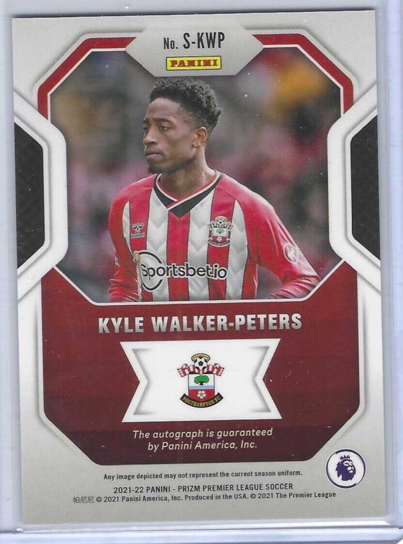 KYLE WALKER-PETERS 2021-22 PANINI PRIZM EPL SIGNATURES AUTO #S-KWP