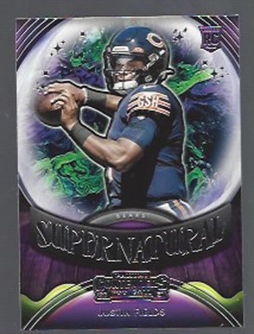 JUSTIN FIELDS 2021 PANINI CONTENDERS SUPERNATURAL SP INSERT RC