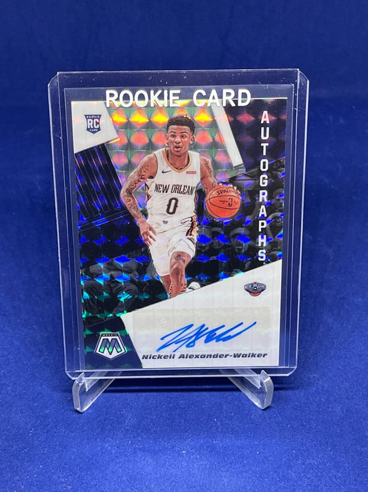 NICKEIL ALEXANDER-WALKER 2019-20 PANINI MOSAIC AUTOGRAPH AUTO PRIZM ROOKIE RC