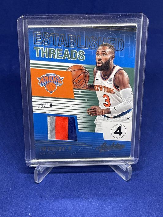 TIM HARDAWAY JR 2018-19 PANINI ABSOLUTE ESTABLISHED THREADS PATCH #D 9/10