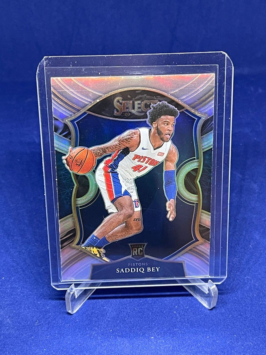 SADDIQ BEY 2020-21 PANINI SELECT CONCOURSE SILVER PRIZM ROOKIE RC #79