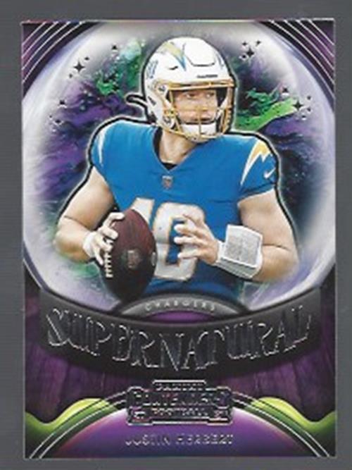 JUSTIN HERBERT 2021 PANINI CONTENDERS SUPERNATURAL SP INSERT