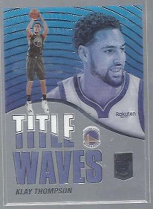 KLAY THOMPSON 2021-22 PANINI ELITE TITLE WAVES ACETATE SP #9