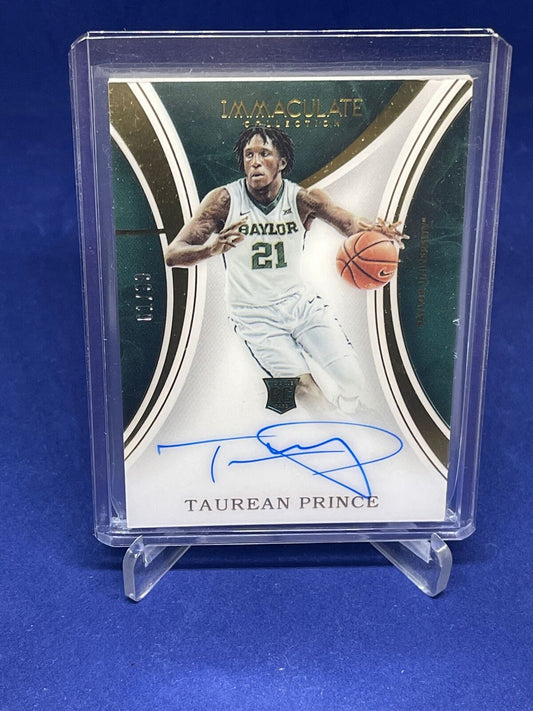 TAUREAN PRINCE 2016-17 PANINI IMMACULATE COLLEGIATE AUTO ROOKIE RC #D 61/99