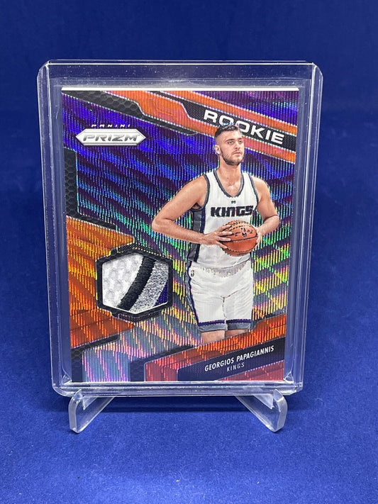 GEORGE PAPAGIANNIS 2016-17 PANINI PRIZM PATCH ORANGE WAVE PRIZM RC #D 11/25
