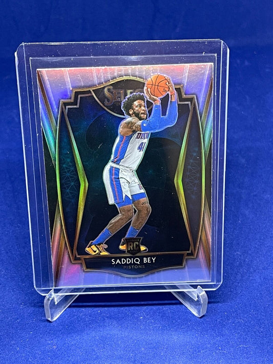 SADDIQ BEY 2020-21 PANINI SELECT PREMIER LEVEL SILVER PRIZM ROOKIE RC #175