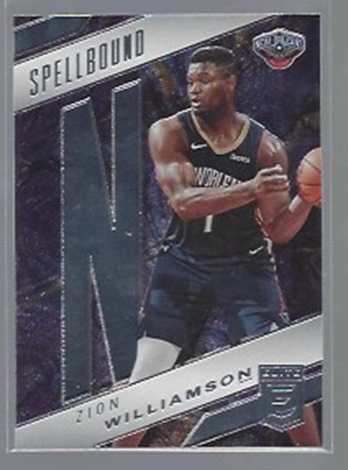 ZION WILLIAMSON 2021-22 PANINI ELITE SPELLBOUND "N" #36