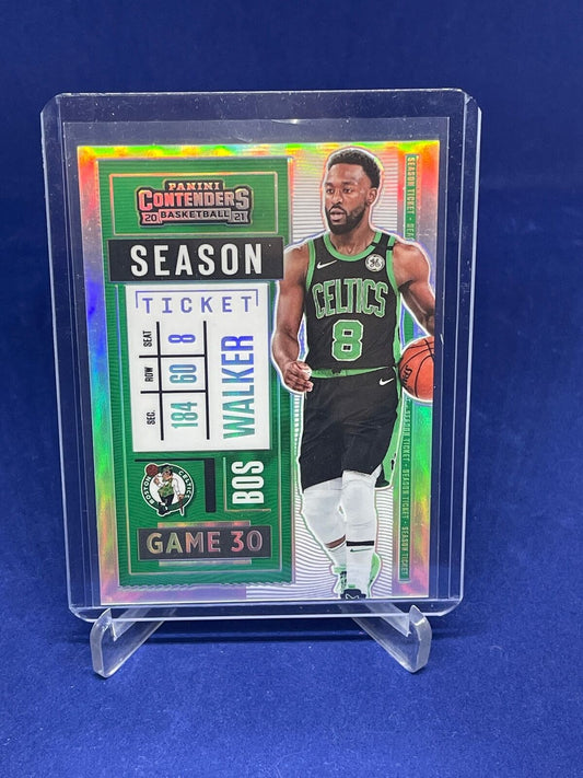 KEMBA WALKER 2020-21 CONTENDERS SEASON TICKET VARIATION SP HOLO SILVER PRIZM #76