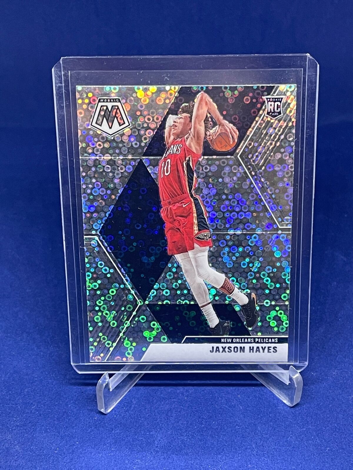 JAXSON HAYES 2019-20 PANINI MOSAIC FAST BREAK SP VARIATION PRIZM ROOKIE RC #221