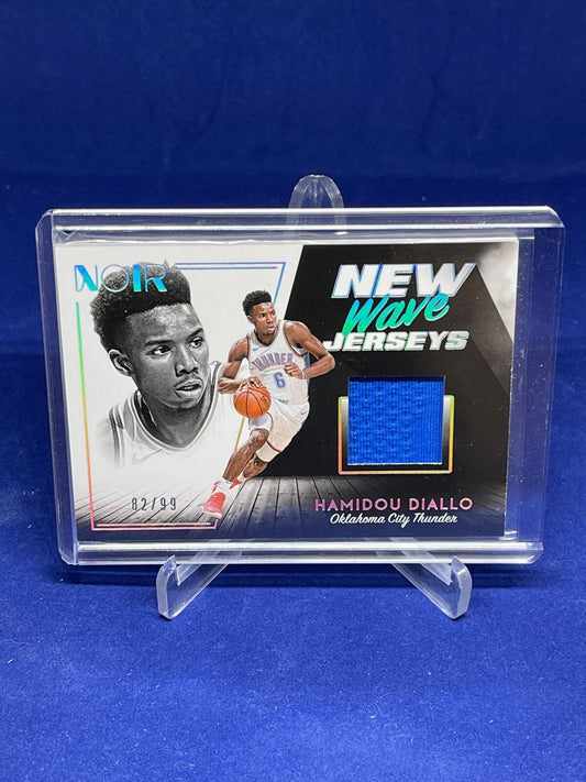 HAMIDOU DIALLO 2018-19 PANINI NOIR NEW WAVE JERSEY RC #D 82/99