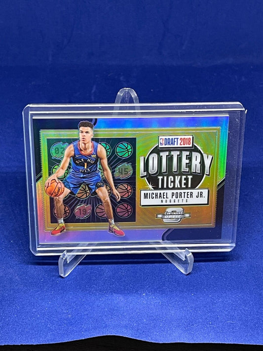 MICHAEL PORTER JR 2018-19 PANINI CONTENDERS OPTIC LOTTERY TICKET PRIZM RC #14