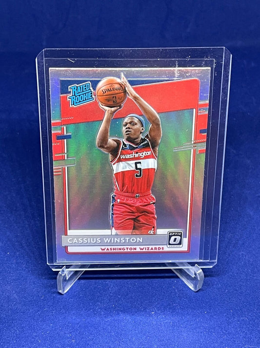 CASSIUS WINSTON 2019-20 PANINI DONRUSS OPTIC RATED ROOKIE SILVER PRIZM HOLO RC