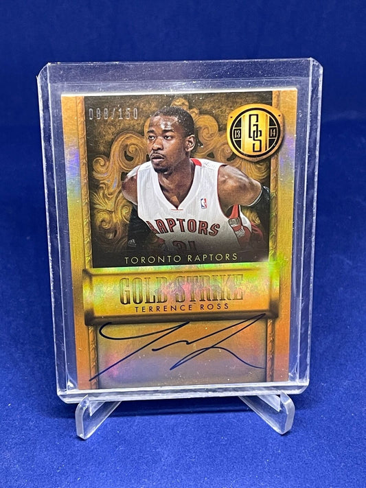 TERRENCE ROSS 2013-14 PANINI GOLD STANDARD ON CARD AUTO RC #D 88/150