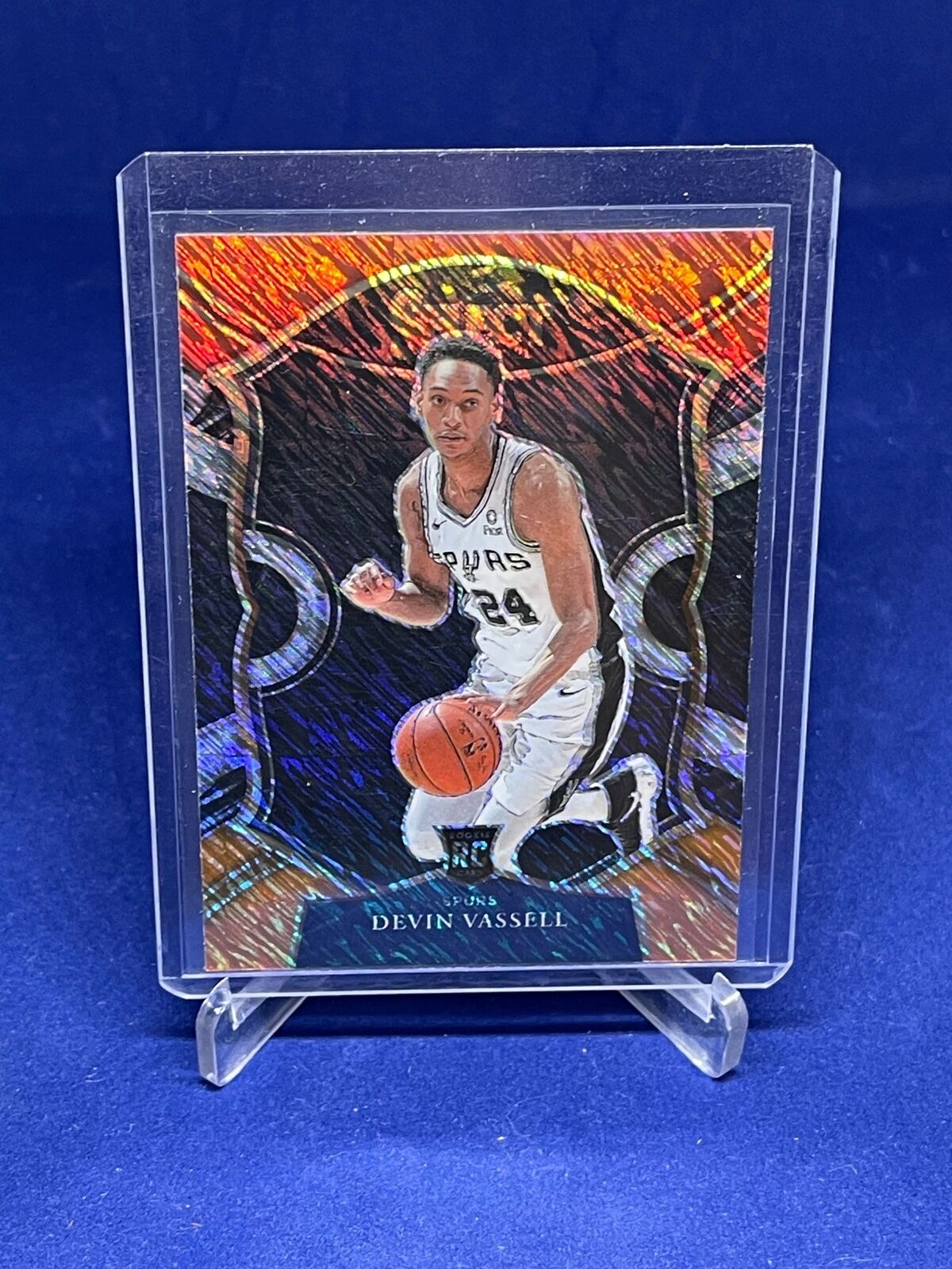 DEVIN VASSELL 2020-21 PANINI SELECT CONCOURSE SHIMMER PRIZM ROOKIE RC #71