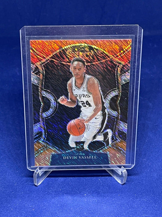 DEVIN VASSELL 2020-21 PANINI SELECT CONCOURSE SHIMMER PRIZM ROOKIE RC #71