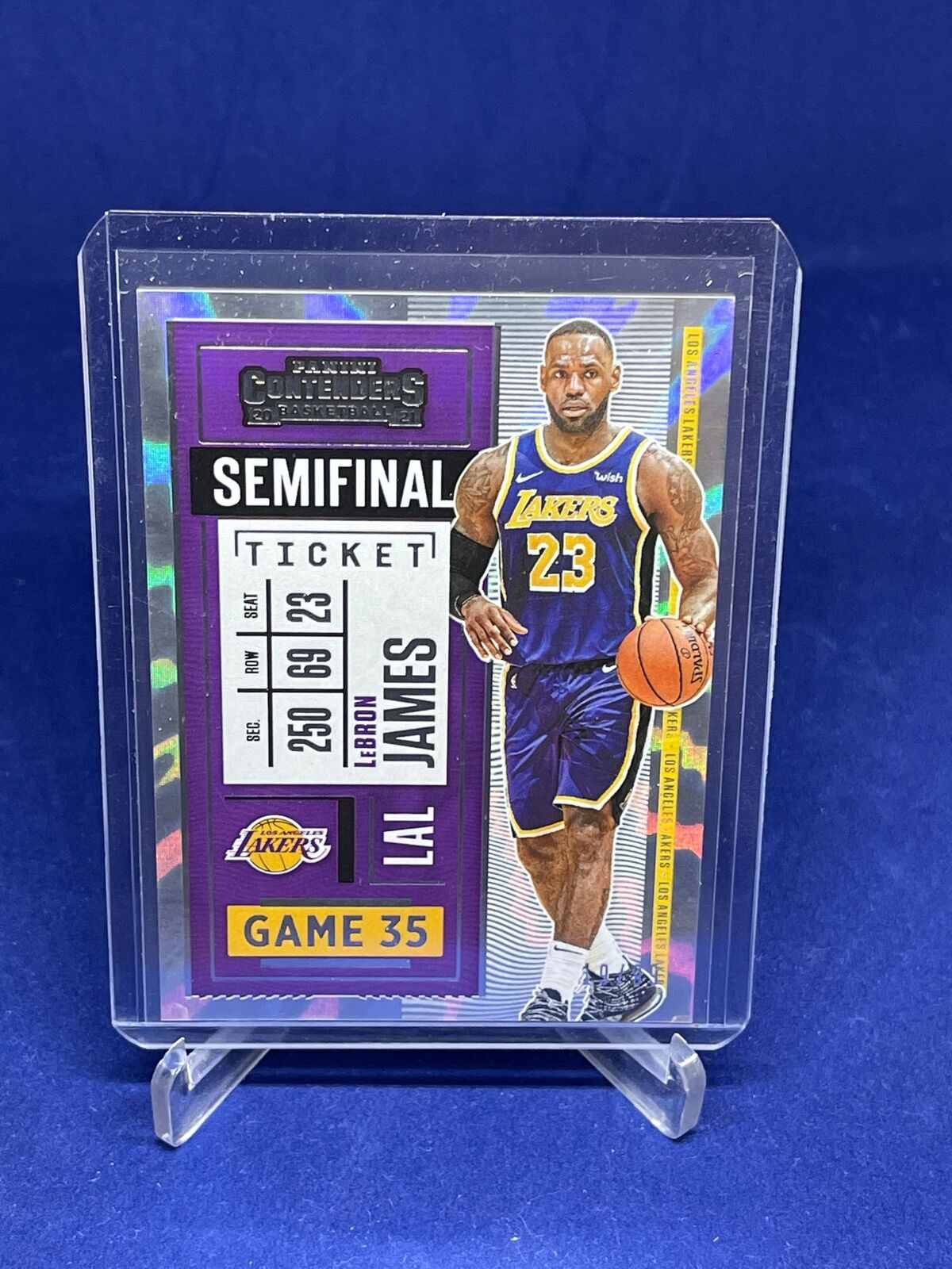 LEBRON JAMES 2020-21 PANINI CONTENDERS SEMIFINAL TICKET #D 19/99