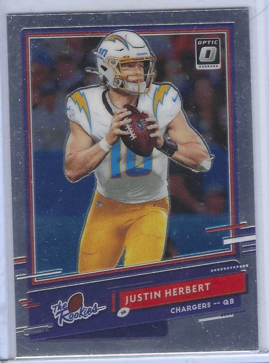 JUSTIN HERBERT 2020 DONRUSS OPTIC THE ROOKIES RC #TR-JH