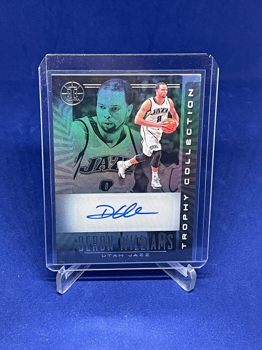 DERON WILLIAMS 2019-20 PANINI ILLUSIONS TROPHY COLLECTION AUTO