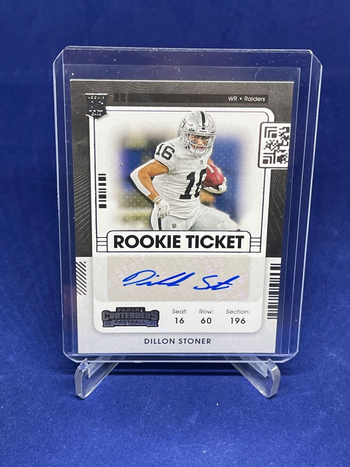 DILLON STONER 2021 PANINI CONTENDERS ROOKIE TICKET AUTO RC #292