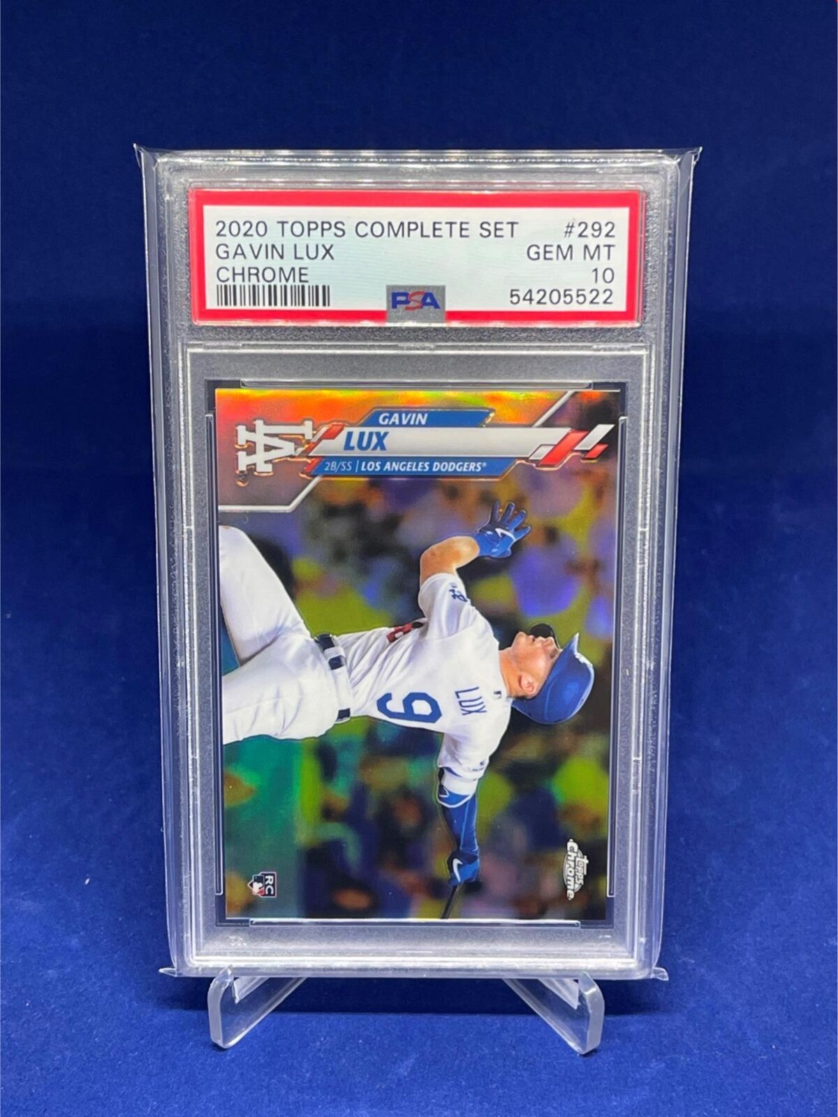 GAVIN LUX 2020 TOPPS COMPLETE VARIATION REFRACTOR RC ROOKIE #292 PSA 10 GEM MINT