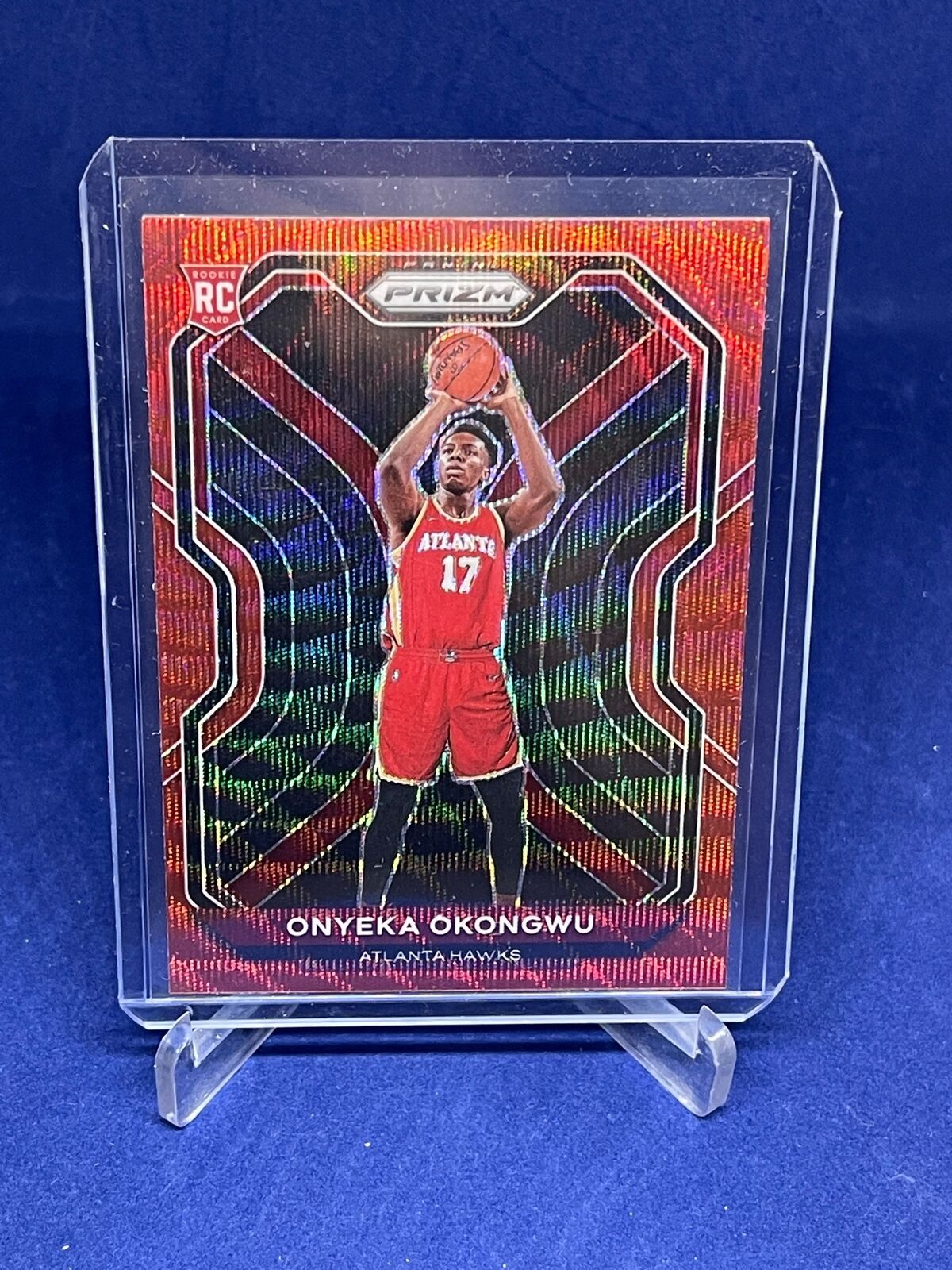 ONYEKA OKONGWU 2020-21 PANINI PRIZM RUBY WAVE PRIZM ROOKIE RC #260