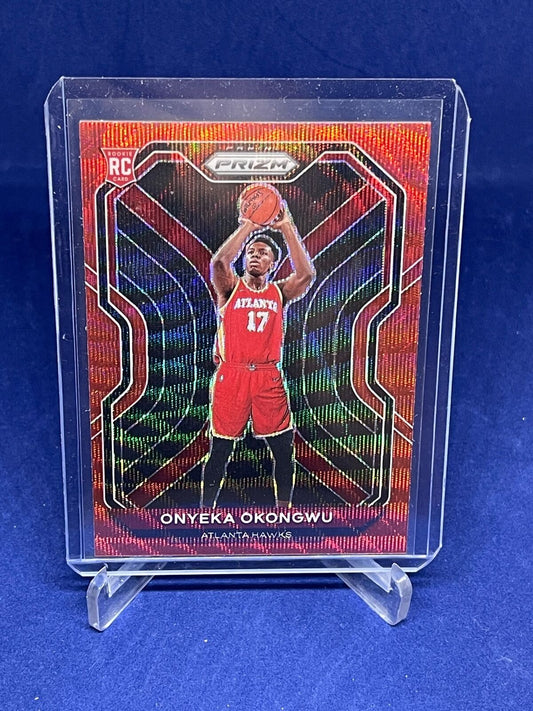 ONYEKA OKONGWU 2020-21 PANINI PRIZM RUBY WAVE PRIZM ROOKIE RC #260