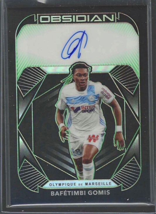 BAFETIMBI GOMIS 2020-21 PANINI OBSIDIAN GREEN ETCH AUTO #D 10/25
