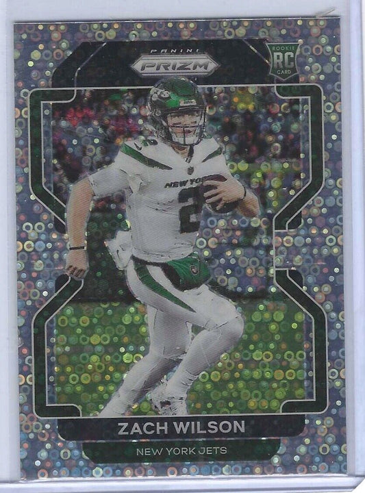 ZACH WILSON 2021 PANINI PRIZM SILVER DISCO PRIZM VARIATION ROOKIE RC #V-332