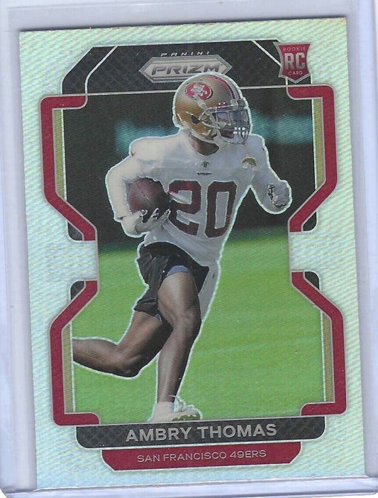 AMBRY THOMAS 2021 PANINI PRIZM SILVER PRIZM ROOKIE RC #439