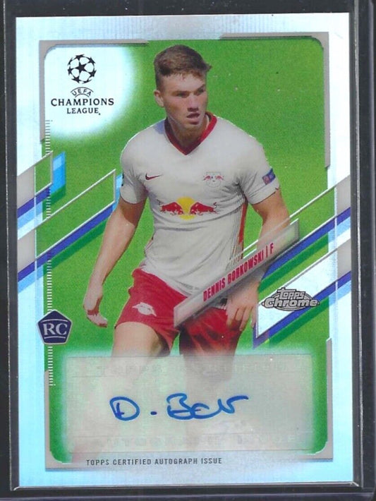 DENNIS BORKOWSKI 2020-21 TOPPS CHROME UEFA SILVER REFRACTOR AUTO RC #CA-DB
