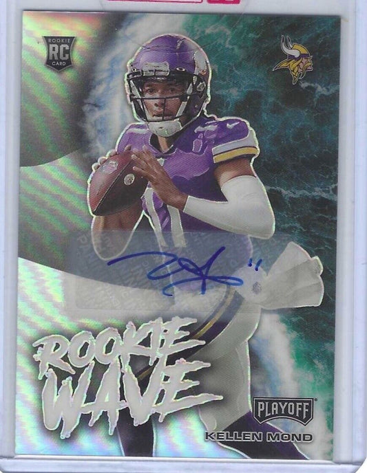 KELLEN MOND 2021 PANINI PLAYOFF SILVER PRIZM ROOKIE WAVE AUTO RC #D 80/99