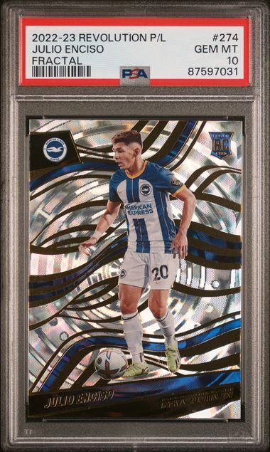 JULIO ENCISO 2022-23 PANINI REVOLUTION FRACTAL RC #274 PSA 10 GEM MINT POP 2