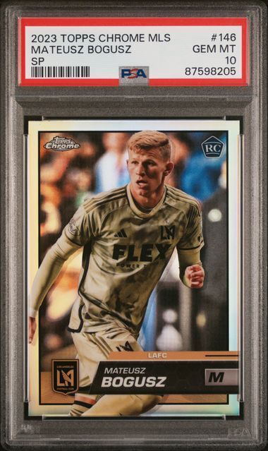 MATEUSZ BOGUSZ 2023 TOPPS CHROME MLS SP VARIATION RC #146 PSA 10 GEM POP 1/1
