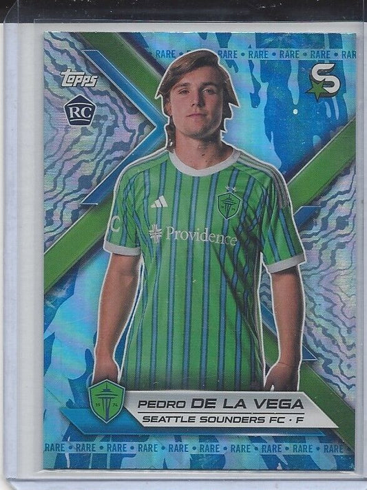 PEDRO DE LA VEGA 2024 TOPPS MLS SUPERSTARS BLUE RARE RC #73