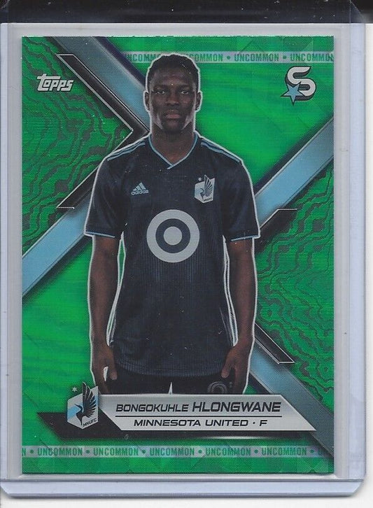 BONGOKUHLE HLONGWANE 2024 TOPPS MLS SUPERSTARS GREEN UNCOMMON RC #153