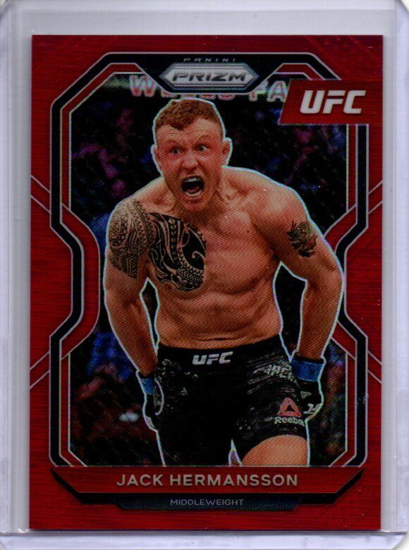 JACK HERMANSSON 2021 PANINI PRIZM UFC RED PRIZM #D 126/275