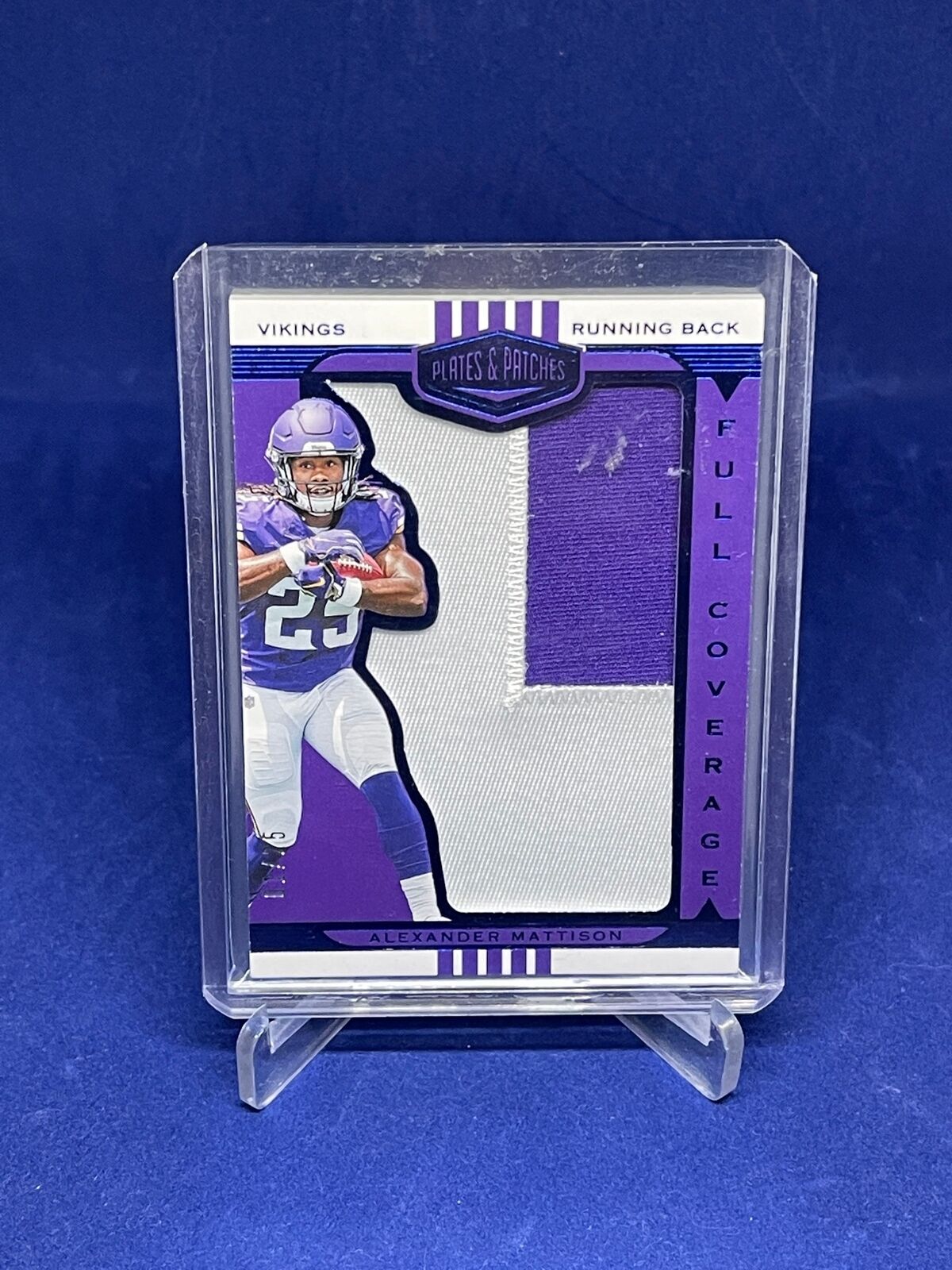 ALEXANDER MATTISON 2019 PANINI PLATES AND PATCHES FULL COVERAGE PATCH RC #D 1/25