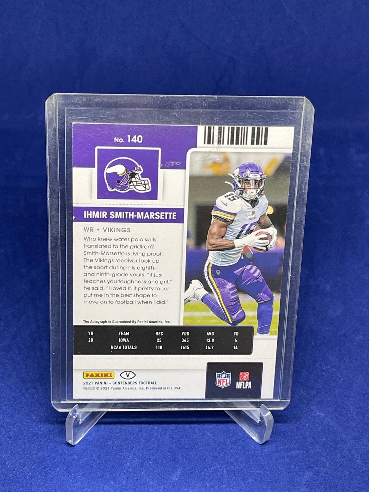 IHMIR SMITH MARSETTE 2021 PANINI CONTENDERS ROOKIE TICKET AUTO VARIATION RC #140