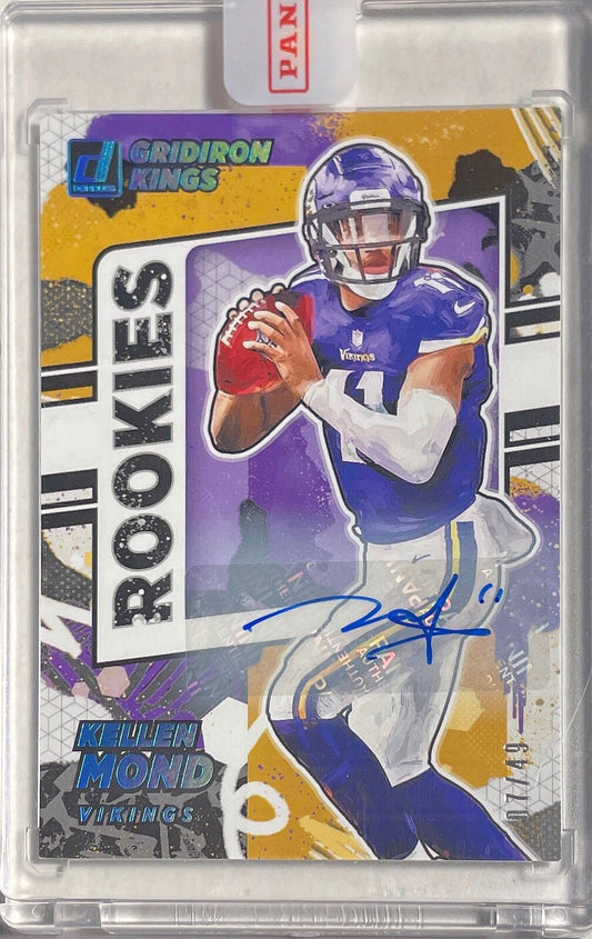 KELLEN MOND 2021 PANINI DONRUSS GRIDIRON KINGS ROOKIES AUTO ROOKIE RC #D 07/49