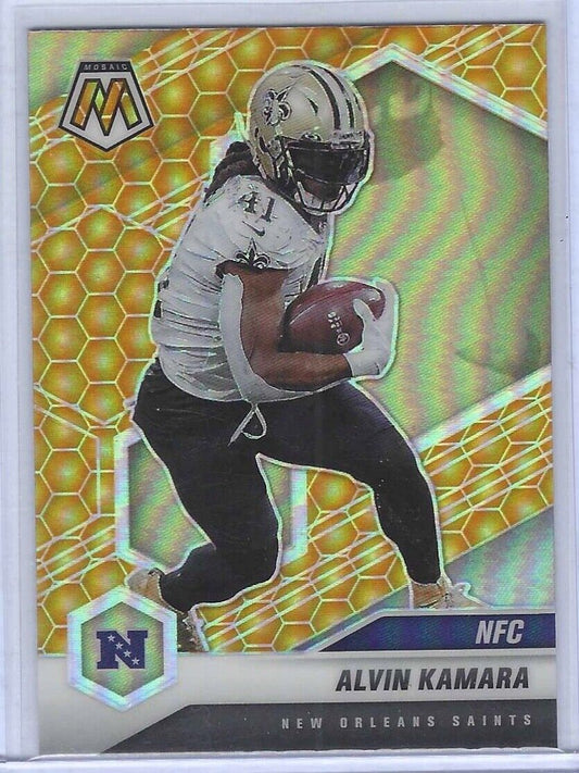 ALVIN KAMARA 2021 PANINI MOSAIC NFC HONEYCOMB PRIZM SSP #213