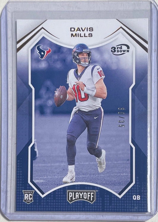 DAVIS MILLS 2021 PANINI PLAYOFF 3RD DOWN BRONZE ROOKIE RC #D 30/35
