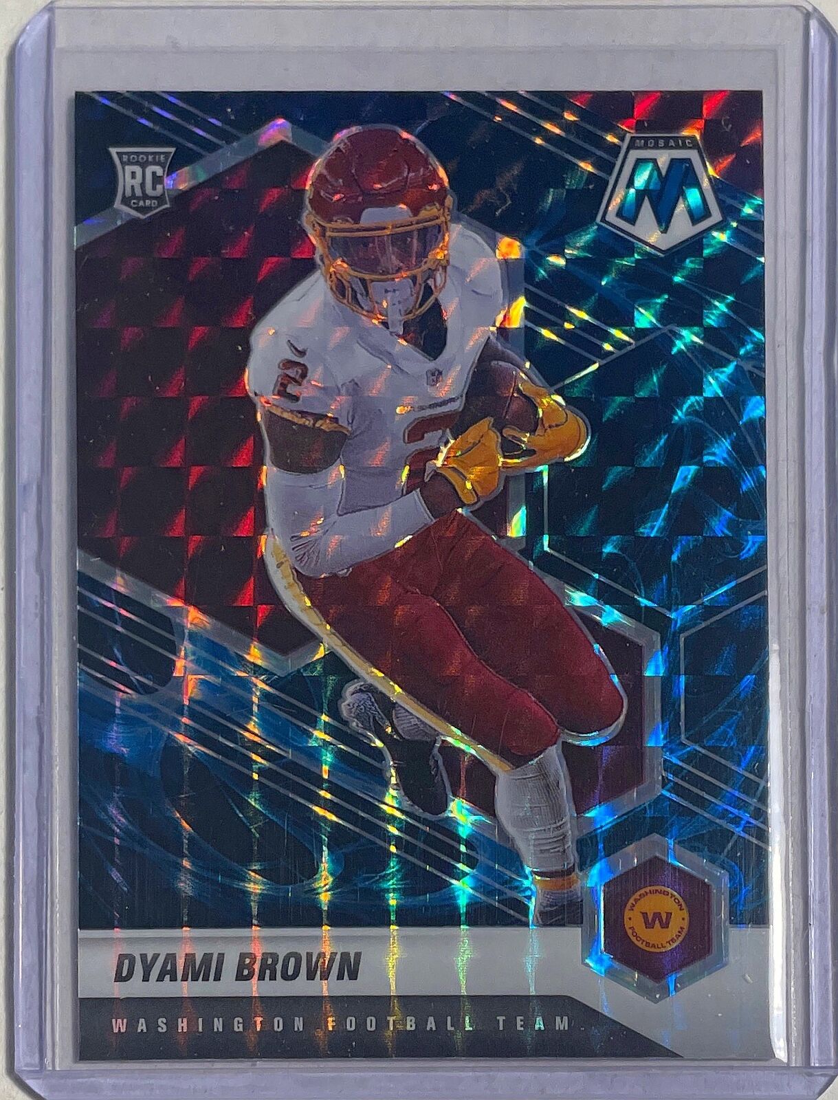 DYAMI BROWN 2021 PANINI MOSAIC GENESIS PRIZM ROOKIE SSP RC #323