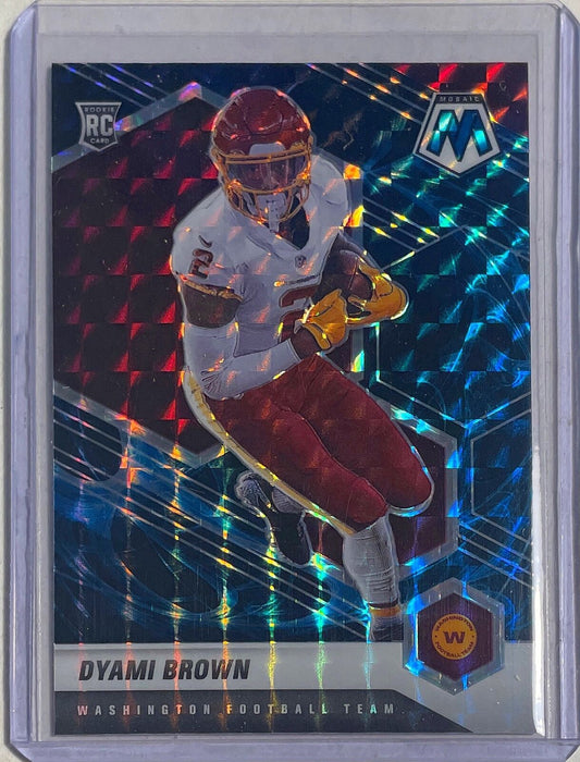 DYAMI BROWN 2021 PANINI MOSAIC GENESIS PRIZM ROOKIE SSP RC #323